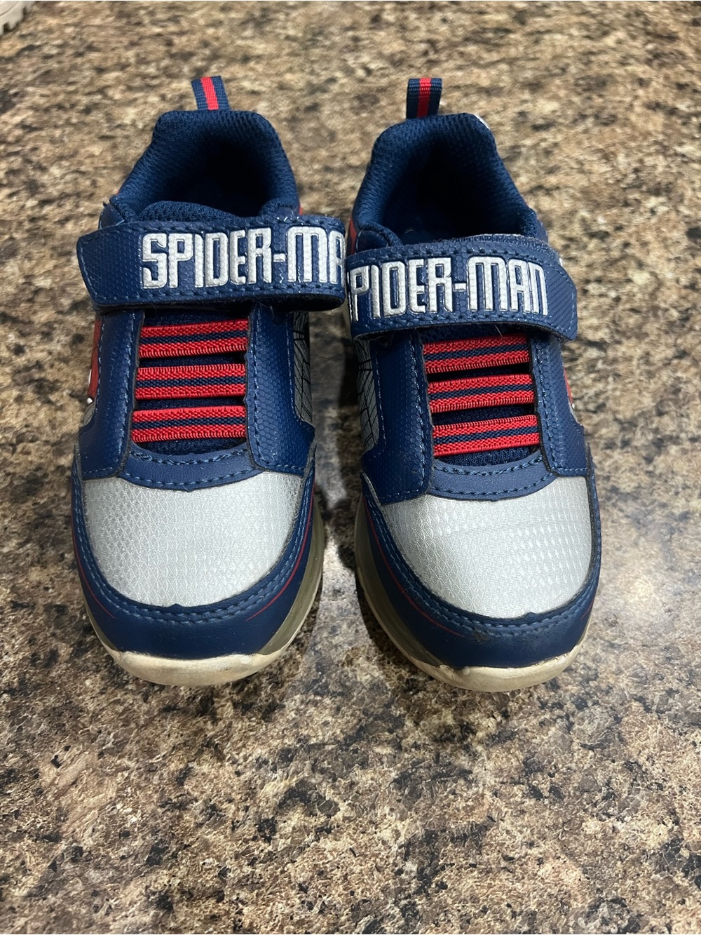 Spiderman Navy, Red & Silver Kids Sneakers